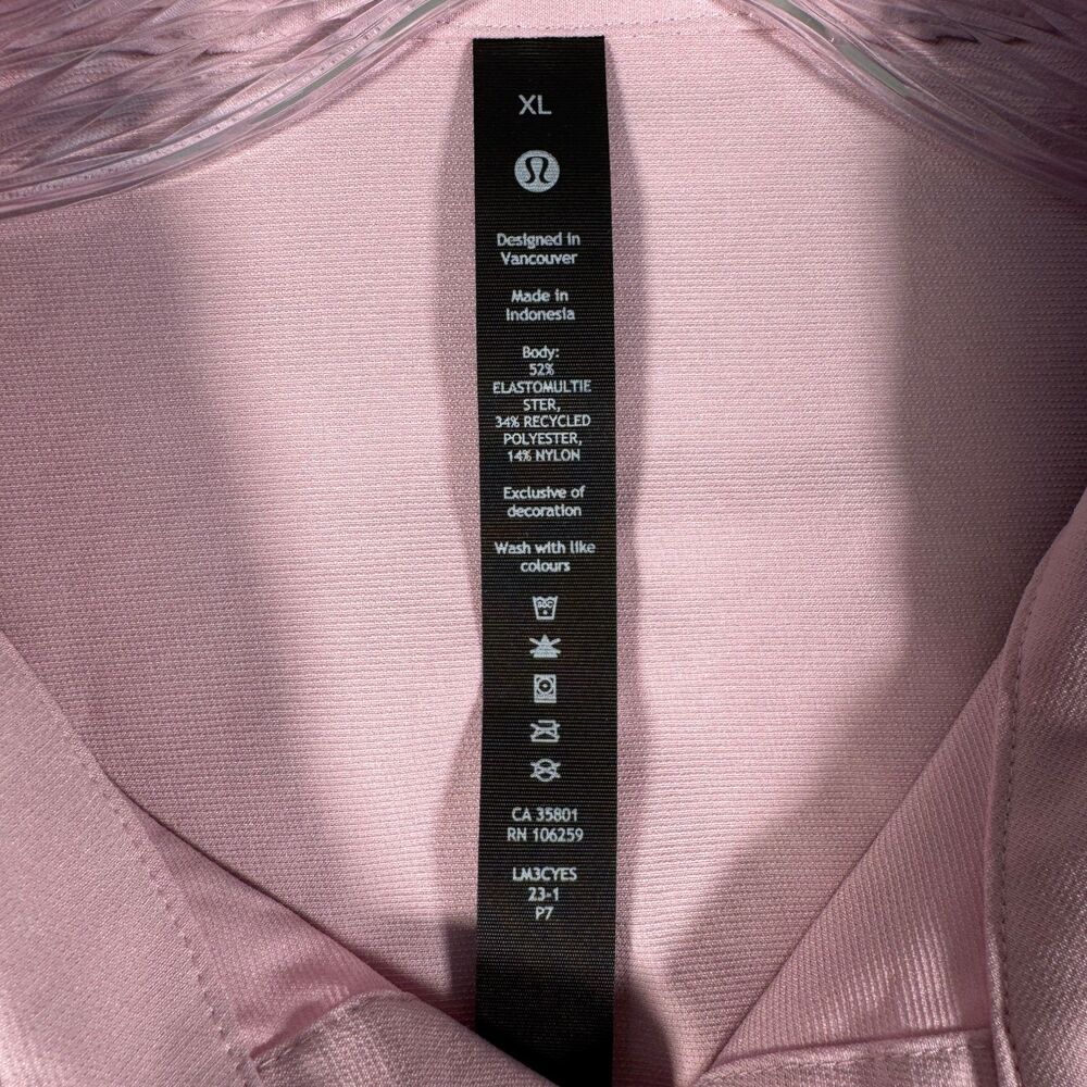 Lululemon Shirt Mens Size XL Pink Long Sleeve Commission Button Down Performance - Picture 6 of 9
